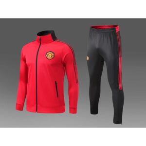 Manchester United sort sæt fodboldtrøje langærmet sportstøj M(155-165)