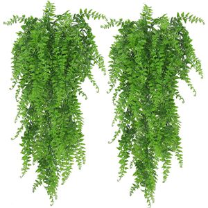 2-Pack Boston Bregner Kunstig Persisk Rattan Fake Hanging Plant