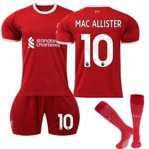 23-24 Liverpool Home Børnefodboldtrøjesæt nr. 10 Mac Allister 24