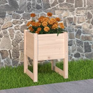 vidaXL plantekasse 40x40x52,5 cm massivt fyrretræ