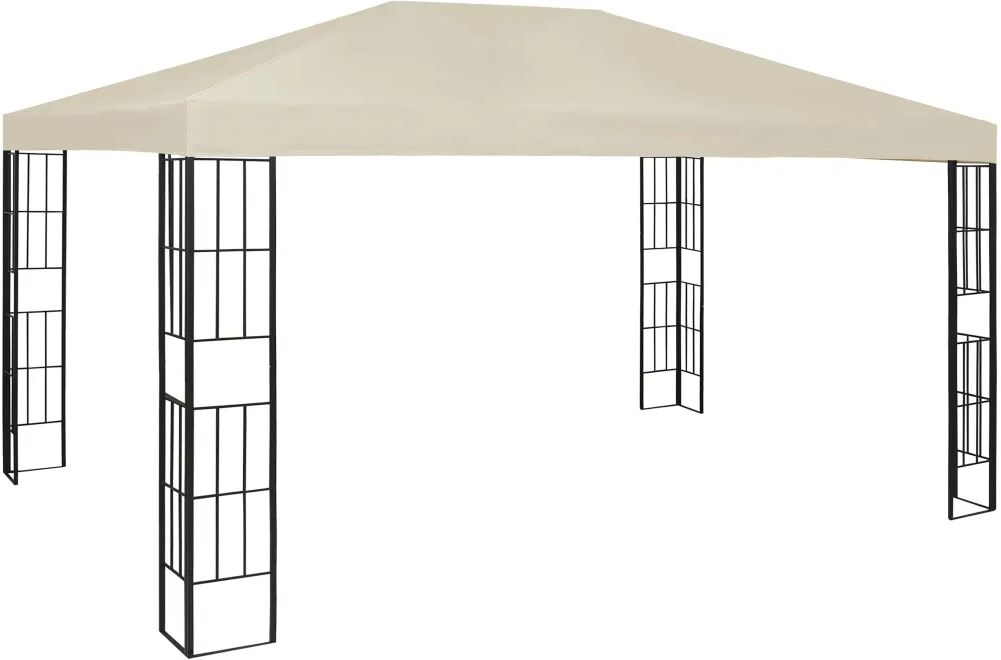 vidaXL pavillon 3x4 m cremefarvet