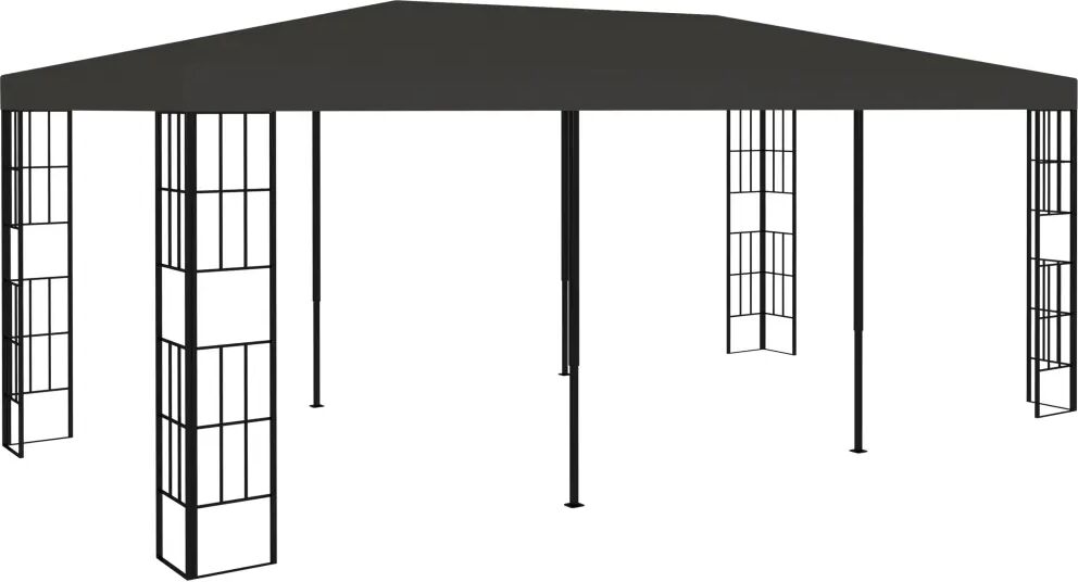 vidaXL pavillon 3x6 m antracitgrå