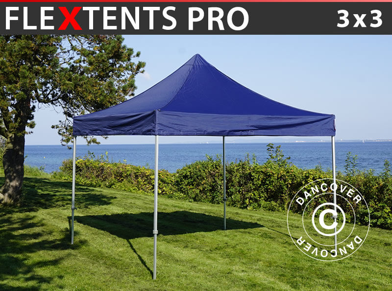 Dancover Foldetelt FleXtents Easy up pavillon PRO 3x3m Mørk blå