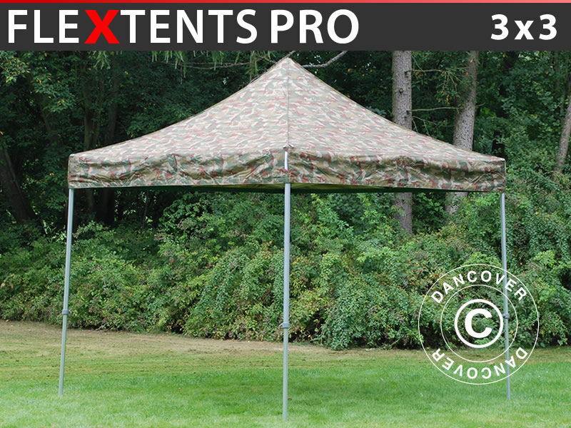 Dancover Foldetelt FleXtents Easy up pavillon PRO 3x3m Camouflage/Militær