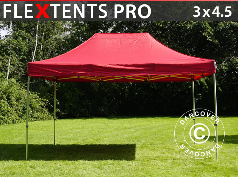 Dancover Foldetelt FleXtents Easy up pavillon PRO 3x4,5m Rød