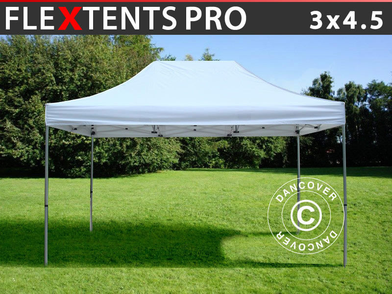 Dancover Foldetelt FleXtents Easy up pavillon PRO 3x4,5m Hvid