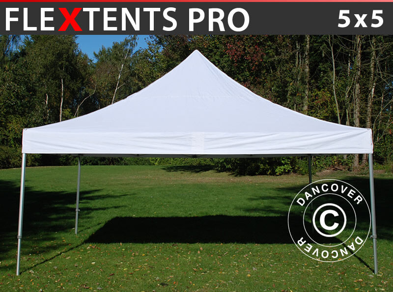 Dancover Foldetelt FleXtents Easy up pavillon PRO 5x5m Hvid