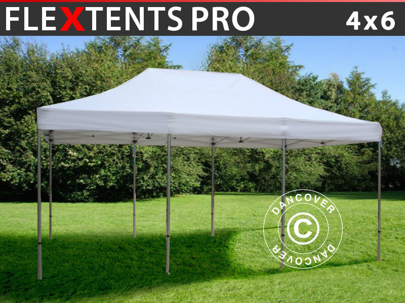 Dancover Foldetelt FleXtents Easy up pavillon PRO 4x6m Hvid