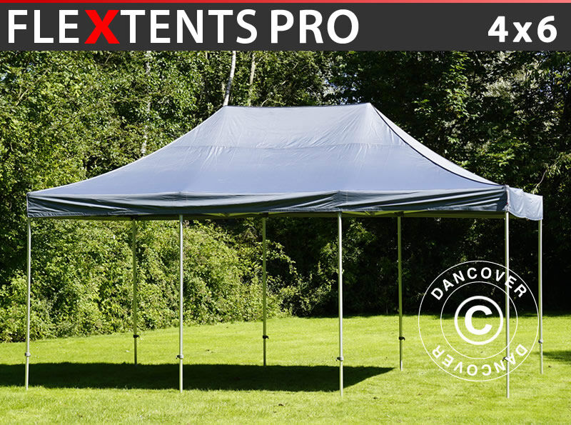 Dancover Foldetelt FleXtents Easy up pavillon PRO 4x6m Grå