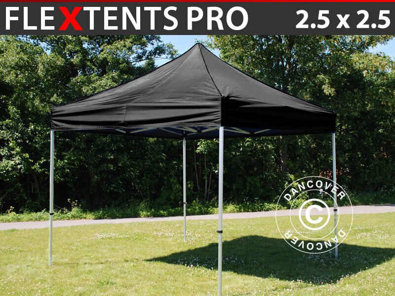 Dancover Foldetelt FleXtents Easy up pavillon PRO 2,5x2,5m Sort