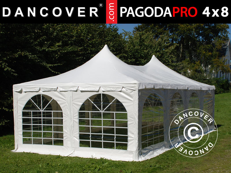 Dancover Partytelt Festtelt Pagoda PRO 4x8m, PVC