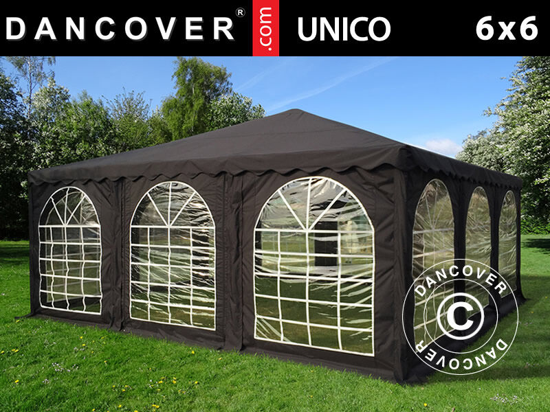 Dancover Pagodetelt UNICO 6x6m, Sort