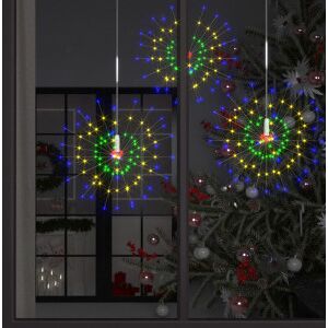 vidaXL Luz De Petardo De Navidad Exterior Multicolor 140 Leds 20 Cm