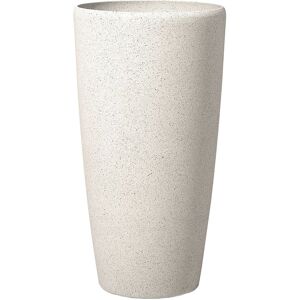 Beliani Maceta de exterior en piedra beige H75