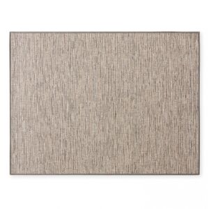 Oviala Tapete rectangular de polipropileno de 120x160 cm en color tierra
