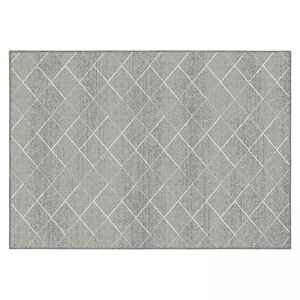 Oviala Tapete de exterior de polipropileno de 160 x 230 cm en color gris