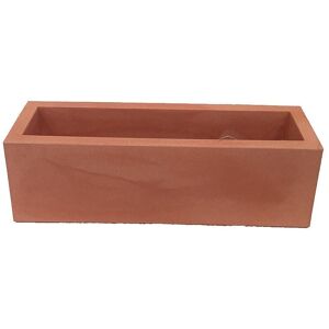 Newgarden Jardinera rectangular polietileno resistente terracota 100x35x32 cm