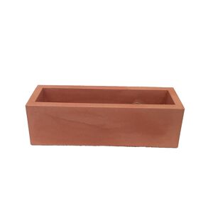 Newgarden Jardinera rectangular polietileno resistente terracota 100x40x36 cm