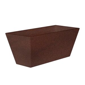 Newgarden Jardinera rectangular polietileno muy resistente bronce 80x37x37 cm