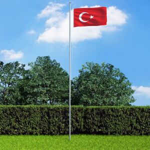 vidaXL Bandera de Turquía 90x150 cm