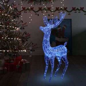 vidaXL Reno navideño acrílico XXL 250 LEDs azules 180 cm