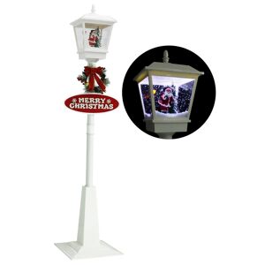 vidaXL Farola de Navidad con Papá Noel y LED 180 cm