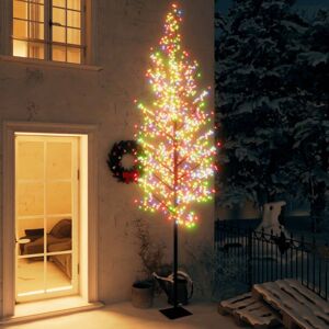 vidaXL Árbol de Navidad 1200 LEDs de colores flores de cerezo 400 cm