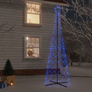 vidaXL Árbol de Navidad cónico 500 LED azul 100x300 cm