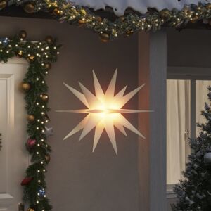 vidaXL Lámpara de Navidad con LED plegable blanca 100 cm