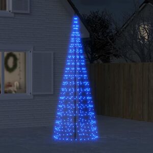 vidaXL Árbol de Navidad en asta de bandera 550 LED azul 300 cm