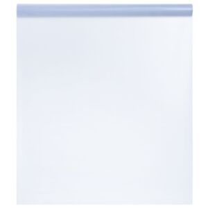 vidaXL Lámina de ventana esmerilada PVC gris transparente 45x500 cm