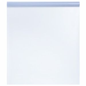 vidaXL Lámina de ventana esmerilada PVC gris transparente 45x2000 cm