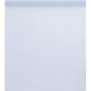 vidaXL Lámina de ventana esmerilada PVC blanco transparente 90x500 cm