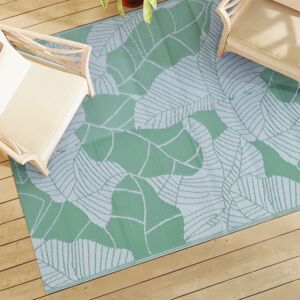 vidaXL Alfombra de exterior PP verde 190x290 cm