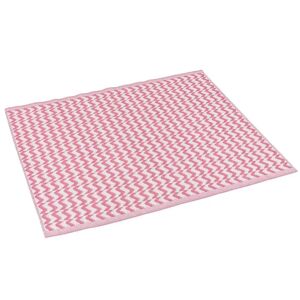 LOLAhome Alfombra jardín Naxos de polipropileno rosa para exterior de 180x270 cm