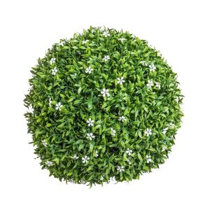 LOLAhome Bola boj artificial jardín Azahar grande verde de Ø 30 cm