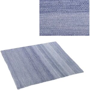 LOLAhome Alfombra sostenible Goa de PET reciclado para salón y exterior azul índigo de 140x200 cm