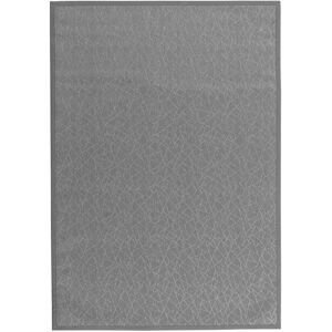 LOLAhome Alfombra vinílica de PVC de salón para exterior gris de 140x200 cm