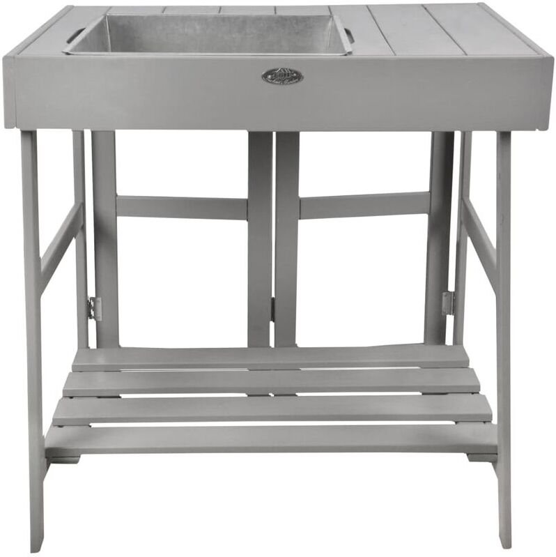 FARM FOLKLORE Esschert Design Mesa para macetas gris - Grigio