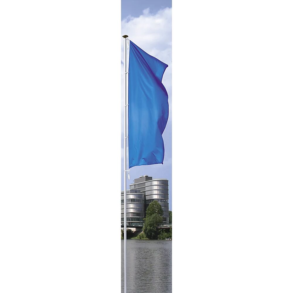 Mannus Asta para banderas de aluminio PIRAT, sin pluma, altura sobre el suelo 10 m, Ø 100 mm