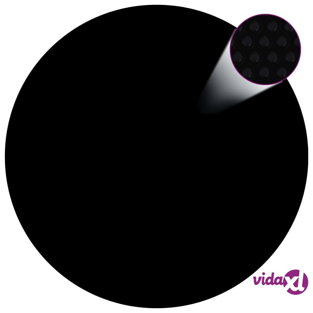 vidaXL Uima-altaan suoja musta 488 cm PE