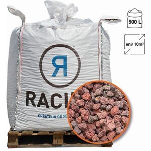 RACINE Paillage mineral en pouzzolane rouge 20/40 Big bag 500 litres pour 10m2