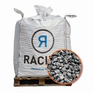 RACINE Paillage mineral pouzzolane grise 7/15 Big bag 500 litres pour 10m2