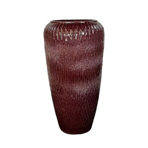 LIVEA Pompadour 90x48 cm, pot d'exterieur fait main en terre cuite emaillee, resistant au gel, violet clair (POMPADOUR4890-72)