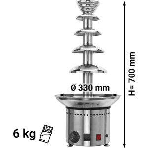 GGM GASTRO - Fontaine à chocolat - 5 étages - hauteur 70 cm