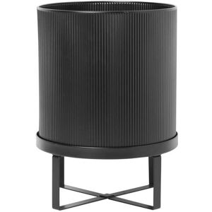 ferm LIVING - Bau Pot à plantes, Ø 18 x H 24 cm, noir