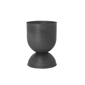 ferm LIVING - Hourglass Pot de fleurs petit, Ø 31 x H 42,5 cm, noir / gris foncé