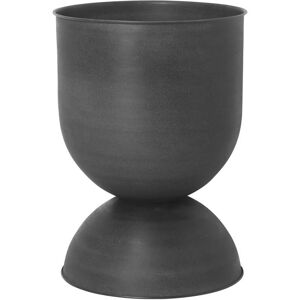 ferm LIVING - Hourglass Pot de fleurs large, Ø 50 x H 73 cm, noir / gris fonce