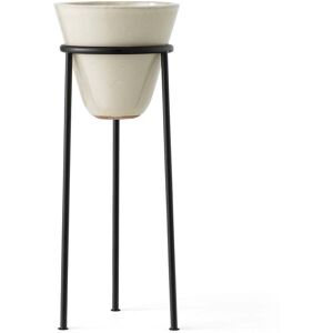 Audo - Daiza Pot à plantes H 65 cm, Ø 25 cm, noir / ivoire