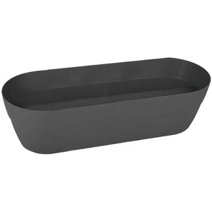 - Jardinière Pot Cancun 80cm - Gris Anthracite - 38L Plastiques